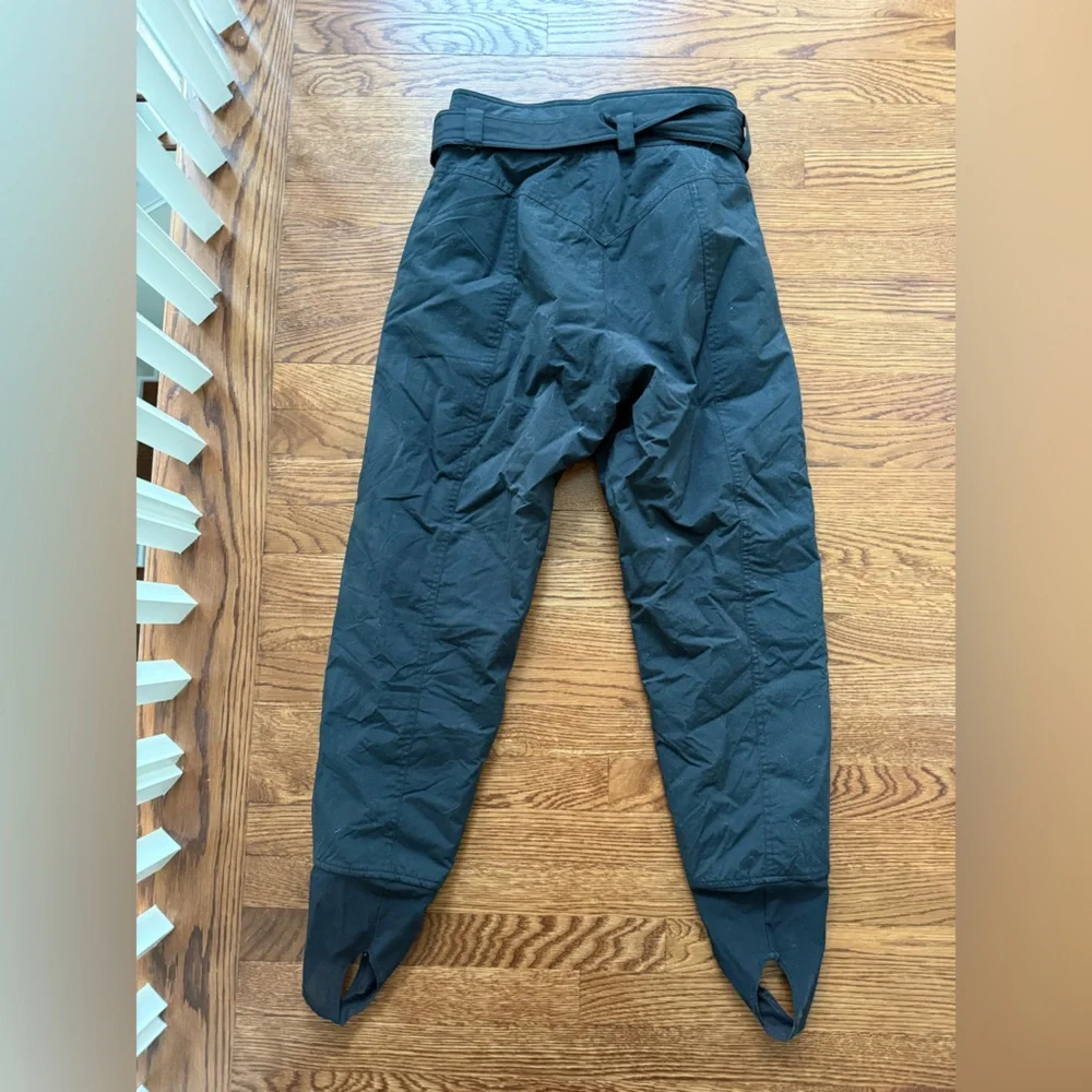 TYROLIA by Head Vintage Black Ski Snow Pants Stirrup Winter Outdoor Sporty 8‎